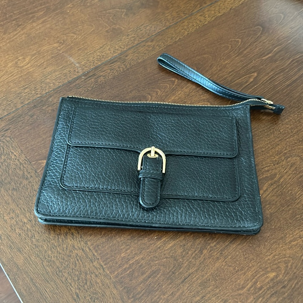Michael Khors large black wristlet wallet
